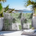 thumbnail image 3 of Sage Green Grey Throw Pillow Covers 18x18 Inch Set of 2, Abstract Art Oil Painting Modern Geometric Waterproof Outdoor Pillow Covers, Decorative Cushion Pillowcases for Couch, Sofa, Bed, Patio, 3 of 9
