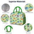 thumbnail image 4 of Womens Green Dinosaurs Ponds Pattern Lunch Box for Work,Insulated Lunch Bag for Women,Loncheras Para Mujer,Leakproof Adult Lunch Bag for Work,Beach,Travel,Picnic,Camping, 4 of 7