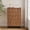 A 5 drawer-Walnut, variant on YOCWO 5 Drawer Dresser with Wave Panel, Mid Century Tall Storage Dresser Chest of Drawer for Bedroom, Walnut