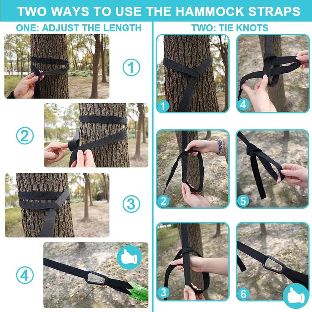 AyamayaKids Camping Hammocks, Small Camping Hammock for Boys Girls, Heavy Duty Durable Outdoor Hammocks Support 500Lbs