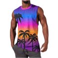 thumbnail image 2 of Hombres Moda Casual Impresión Suéter Cuello Redondo Tanque Deportivo, 2 of 5
