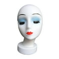 thumbnail image 4 of figatia Female Mannequin Head Display Model Holder Manikin Display Stand for E, 4 of 9