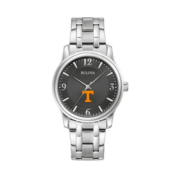 Men's Bulova Black Tennessee Volunteers Stainless Steel Corporate Collection Watch