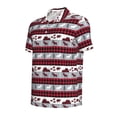 thumbnail image 2 of Balery Buffalo Plaid Forest Printed Men’s Short Sleeve Polo Shirt, Midweight Men's Shirt,Golf Polo shirts -X-Large, 2 of 9