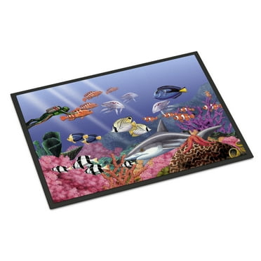 Carolines Treasures PTW2030JMAT Undersea Fantasy 5 Door Mat Indoor Rug or Outdoor Welcome Mat 24x36 Doormat  36"L x 24"W