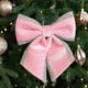 thumbnail image 1 of Lazo de terciopelo navideño | Cinta adhesiva de franela roja, beige y rosa | Adorno de papel de regalo reutilizable preatado para coronas de árbol, sofás y ventanas | Decoración navideña DIY, 1 of 6