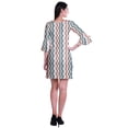 thumbnail image 4 of Moomaya Robe Courte Imprimée pour Femmes, Manches Évasées, Coupe Droite, Robes pour Femmes, Vêtements d'Été Décontractés, 4 of 6