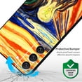 thumbnail image 3 of Compatible avec Samsung Galaxy S21 Plus/ S21 Pro/ S30 Pro G996 5G Étui en Silicone Art Art Choc Peinture Abstraite (The Scream par Edvard Munch), 3 of 4