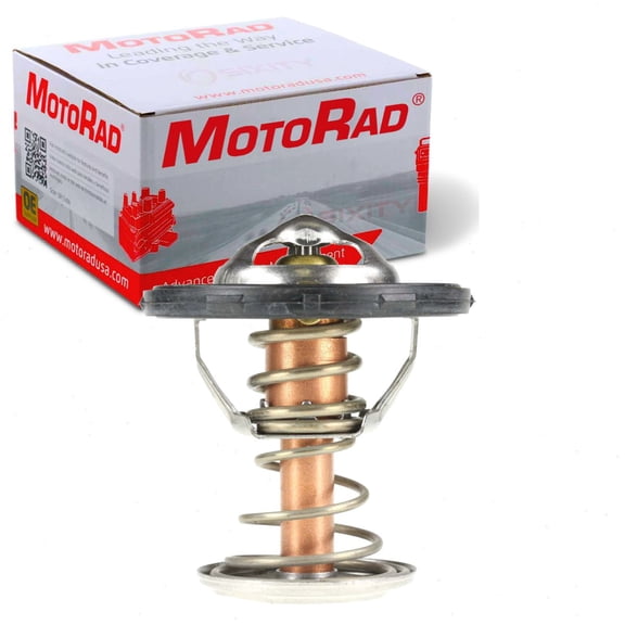 MotoRad Engine Coolant Thermostat compatible with Chevrolet Silverado 2500 HD 2007-2019 - 187 Degrees