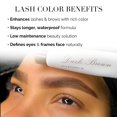 thumbnail image 4 of Kit de color para cejas DLUX PROFESSIONAL negro de larga duración, 4 of 9