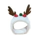 thumbnail image 3 of Gorro navideño para mascotas, diadema para gatos, accesorios para la cabeza para festivales, color blanco, ajustable L, 3 of 9