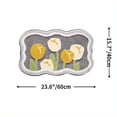 thumbnail image 1 of 1pc, Absorbent Flower Bath Mat - Non-Slip Indoor Floor Mat for Shower Room, Toilet, and Home Decor, 1 of 4