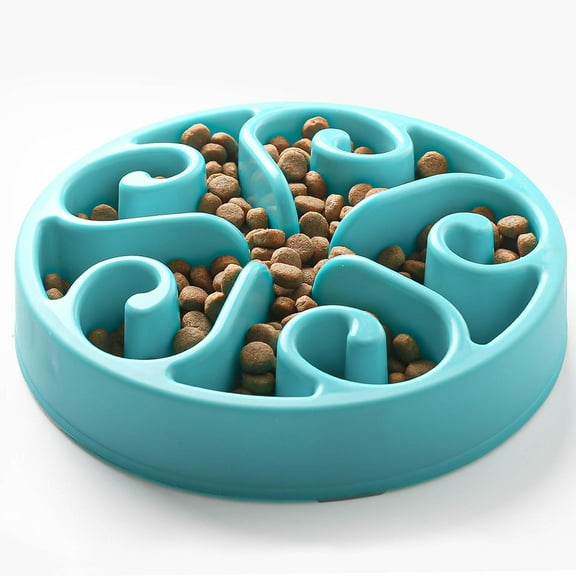 AdoPet Slow Feeder Dog Bowl – Maze Puzzle Food Bowl to Help Slow Eating for Dogs of All Breeds