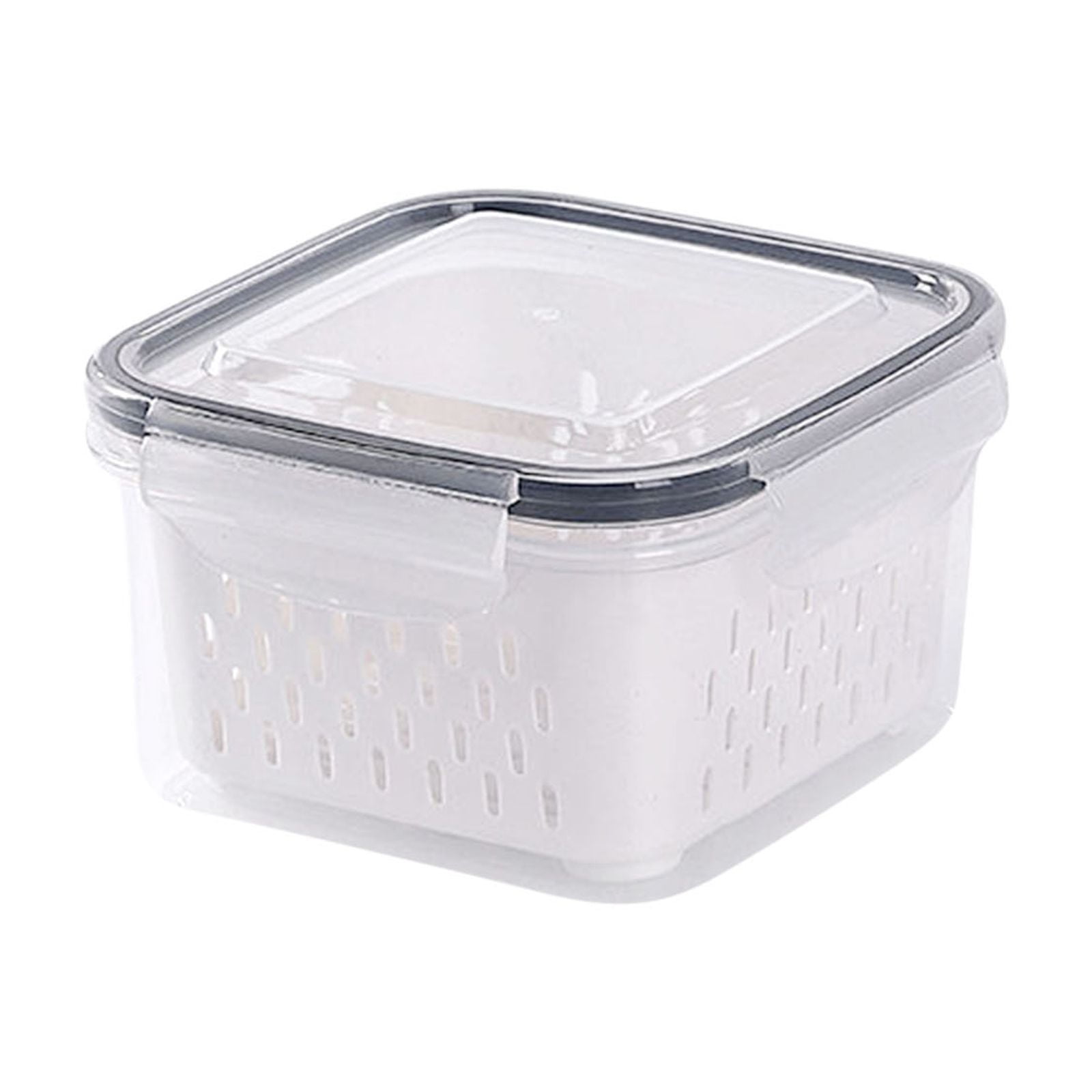 Bwiyojiz Home, Garden & Tools Kitchen Dining Entertaining Count 3pcs Fruit Vegetable Storage Containers for Fridge Draining Fresh 3 in 1 Produce Large Organizer Bins, Gifts for Sister, White
