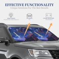 thumbnail image 4 of Zufioo Starry Sky Wall Flying Tiger Print Folding Car Windshield Sun Visor, Anti-ultraviolet Sun Visor, Suitable for Trucks, Vans Car Accessories-Medium, 4 of 6