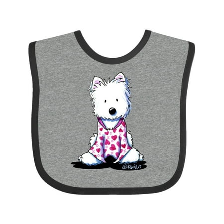 

Inktastic Valentine PJs Westie Gift Baby Boy or Baby Girl Bib