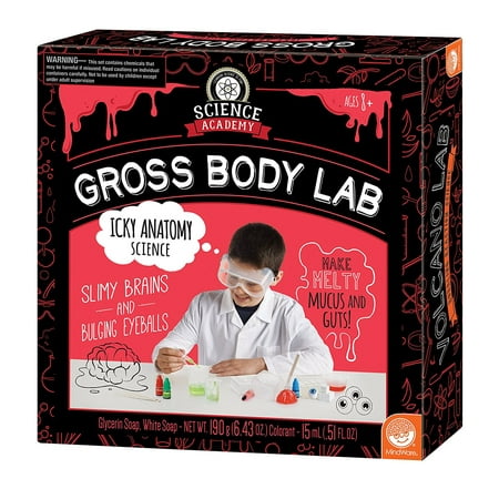 Science Academy: Gross Body Lab, TOYS THAT TEACH: This kit from MindWare makes it easy and safe to conduct six experiments that explore chemistry,.., By