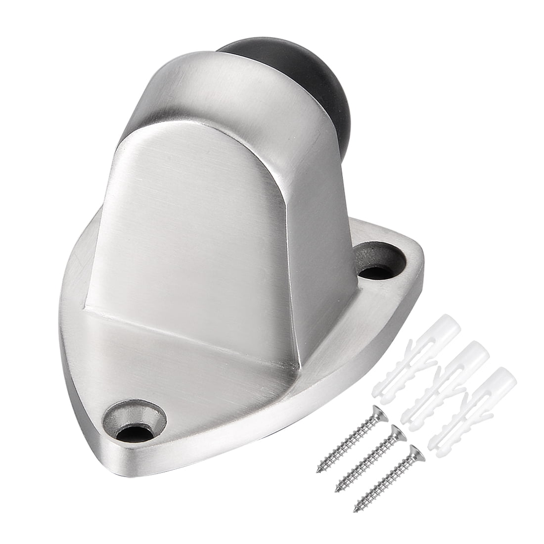 Unique Bargains 304 Stainless Steel Brushed Bathroom Solid Door Stopper ...