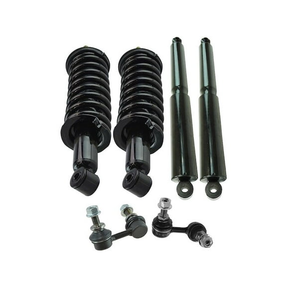 Front and Rear Shock Coil Spring Sway Bar Link Kit 6 Piece - Compatible with 2005 - 2019 Nissan Frontier 2006 2007 2008 2009 2010 2011 2012 2013 2014 2015 2016 2017 2018