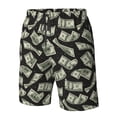 thumbnail image 4 of Balery Dollar Traje de Baño Estilo Hawaiano para Hombre, Shorts de Secado Rápido con Bolsillos-X-Large, 4 of 6
