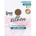 thumbnail image 3 of L'eggs Silken Mist Silky Sheer Leg Run Resistant Control Top, Sun Beige, Q+, 2-pack, 3 of 3