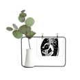 thumbnail image 1 of Ancient Egypt Pharaoh Outline Metal Picture Frame Cerac Vase Decor, 1 of 2