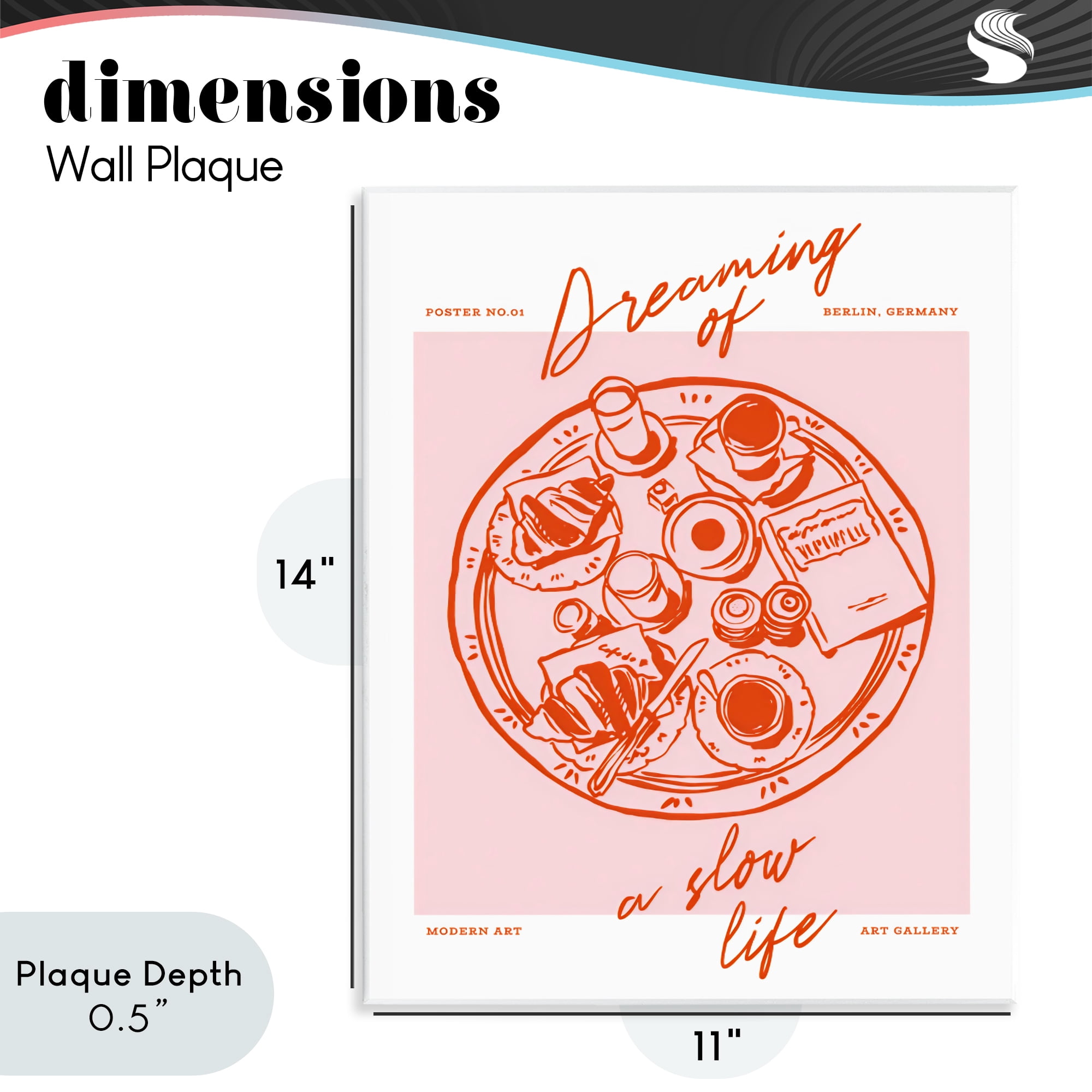 Stupell Industries Dreaming Of A Slow Life Wall Plaque Art, design by The Prints Vibe