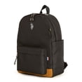 thumbnail image 3 of U.S. Polo Assn. Adult 16" Water-Resistant Backpack & Detachable Pouch, Black, 3 of 6