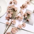 thumbnail image 2 of Efavormart 2 Branches - 42" Carnation Flower Spray, Silk Flower Bouquet - Blush - Rose Gold - Perfect for Table, Banquet, Wedding Ceremonies, Events, Centerpieces, Chairs, Arches, Backdrops, 2 of 11