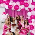 thumbnail image 2 of Pajama Party Decorations for Girls Women, Pajama Hot Pink Balloon Garland Kit Decor Pajama Party Foil Curtain Backdrop for Movie Night Ladies Night Girls Slumber Sleepover Party Decorations, 2 of 6