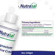 Nutrasal Magnesium L-Arginine Cream - 8oz