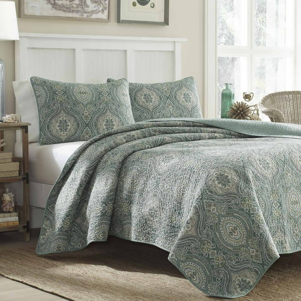 Tommy Bahama Turtle Cove Cotton 3piece Quilt Set