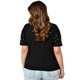 thumbnail image 3 of Blusa con pedrería, talla extra modelo 3022-L (negro) negro 42 Roman Fashion Blusa extra 3022-L, 3 of 5