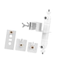 thumbnail image 2 of Colaxi Outdoor Camera Gutter Mount Surveillance Camera Holder Professional Universal Sturdy Stainless Steel Adjustable Angle Bracket White, 2 of 8