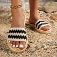 thumbnail image 7 of Fnooota Women's Flat Sandals, Non-slip Slip On Lightweight Open Toe Summer Shoes Black Size 7.5, 7 of 7