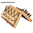 thumbnail image 4 of Tablero De Ajedrez De Madera Diversiones Bago Magnético Plegable 29 x 29cm, 4 of 8