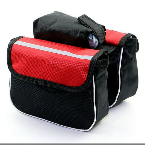 AMERTEER Large Capacity Double Bicycle Pannier Rear Seat Bag , PVC Waterproof Bike Pouch Saddle Bag For Cycling Traveling