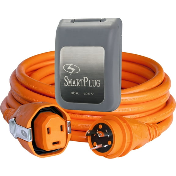 SmartPlug C30503BM30PG Marine Dual-Configuration Cordset - 30 Amp, 50' Length with Gray Inlet