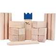 thumbnail image 2 of Vivere Kubb Yard Game Set, Tournament Size Viking Chess Outdoor Toss with Carry Case, 2 of 5