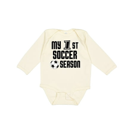 

Inktastic My 1st Soccer Season Gift Baby Boy Long Sleeve Bodysuit