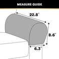thumbnail image 5 of Wishrage 2PCS Velvet Stretch Armrest Covers for Chairs and Sofas Armchair Covers for Arms Couch Arm Covers Armrest Covers for Sofa Non Slip, 5 of 5