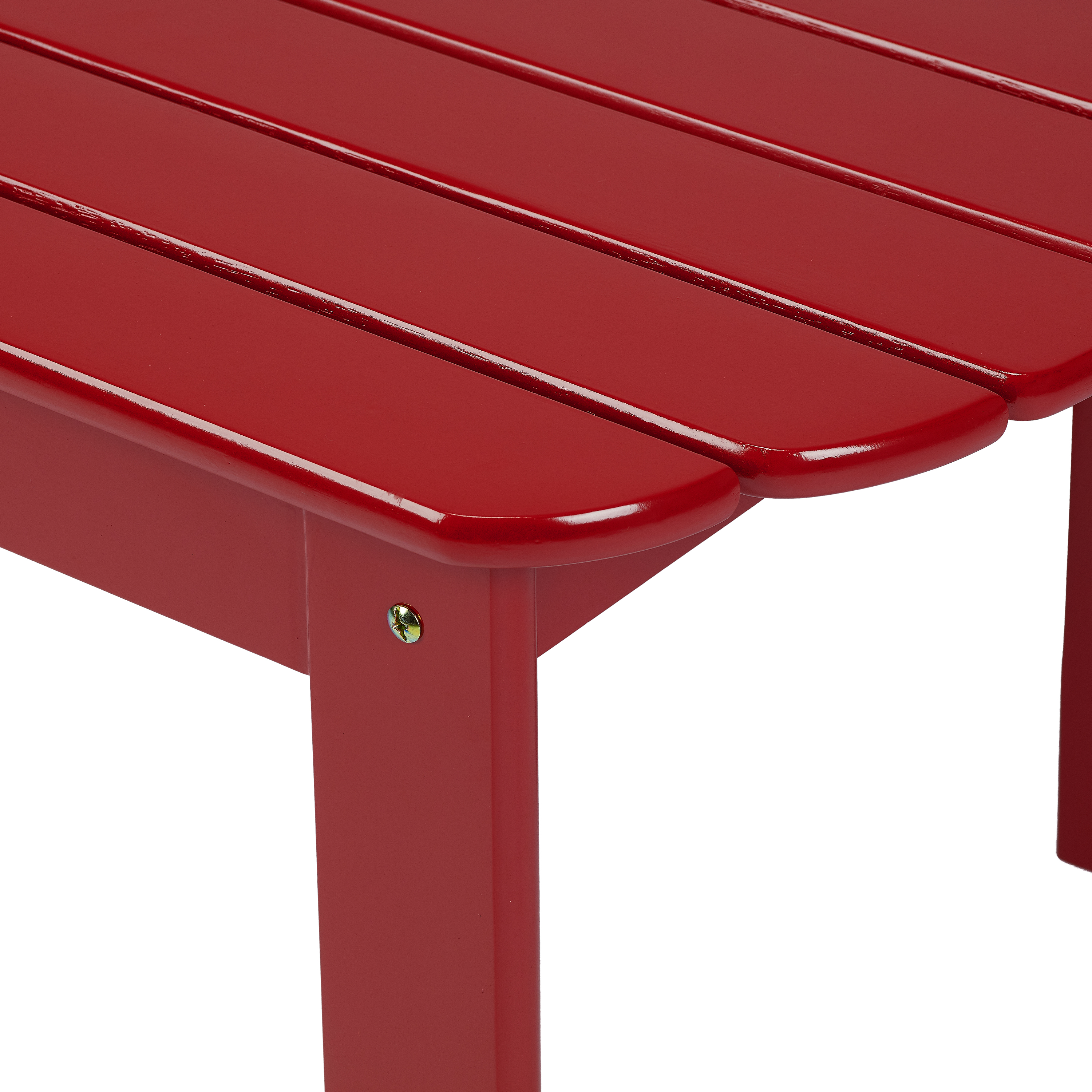 Mainstays Wood Adirondack Outdoor Side Table, Red - image 2 of 6