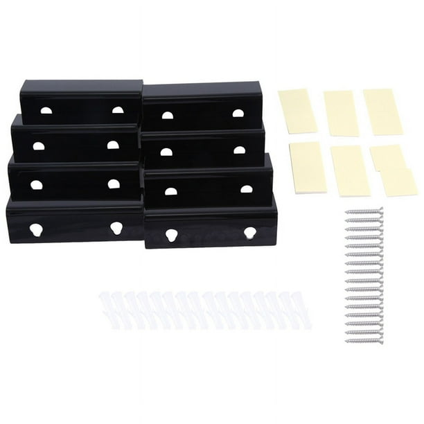 Estante de pared para discos de vinilo, paquete de 8, soporte de pared para vinilos, soporte de exhibición de discos de acrílico para álbumes