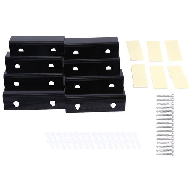 Estante de pared para discos de vinilo, paquete de 8, soporte de pared para vinilos, soporte de exhibición de discos de acrílico para álbumes