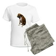thumbnail image 5 of CafePress - Brindle Boxer Photo Women's Light Pajamas - Women's Short Sleeve Print T-Shirt and Pants Light Cotton Pajama Set, 5 of 7