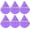 A-Purple, variant on Soft Puff Triangle Makeup Puff, 6 count Foundation Sponge Wet &Dry Makeup Tool for Loose Mineral Setting,A-