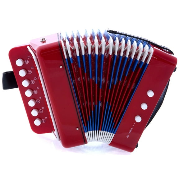 D’Luca Child Button Accordion Red