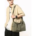 thumbnail image 2 of Bandolera vintage de lona para mujer y hombre, 37 x 18 x 24 cm, 2 of 2