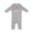 AC-Heather Grey, variant on Gigi and Papa Love Me Rainbow Baby Romper Coveralls