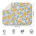 thumbnail image 2 of 2 Pcs Sunflowers Dish Drying Mat - 18 X 24 Inch Floral Absorbent Microfiber Kitchen Counter Mat – Quick-Dry Dish Rack Alternative, Dish Drying Pad for Dishes, Cups, Utensils, Pots & Pans, 2 of 3